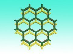 Designed synthesis of large-pore crystalline polyimide networks