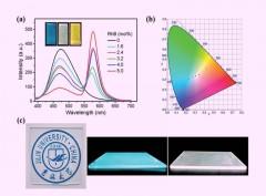 Coupling of chromophores with exactly opposite luminescence behaviours in mesostructured organosilicas for high-efficiency multicolour emission